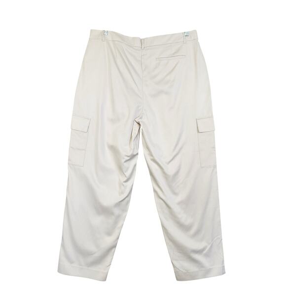 Old Navy Womens Extra High Waisted Taylor Cargo Trousers Size XL Silver Gray NWT - Picture 4 of 14